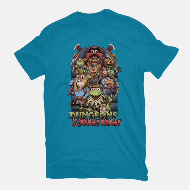 Dungeons And Waka Waka-Womens-Fitted-Tee-Studio Mootant