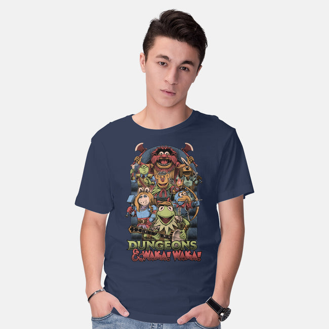 Dungeons And Waka Waka-Mens-Basic-Tee-Studio Mootant