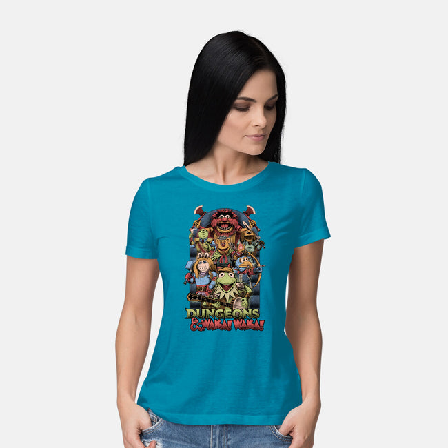 Dungeons And Waka Waka-Womens-Basic-Tee-Studio Mootant
