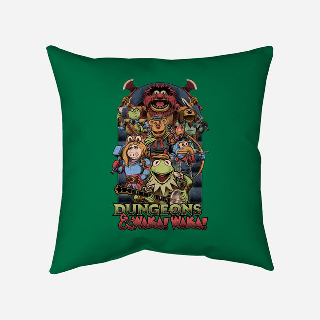 Dungeons And Waka Waka-None-Removable Cover w Insert-Throw Pillow-Studio Mootant