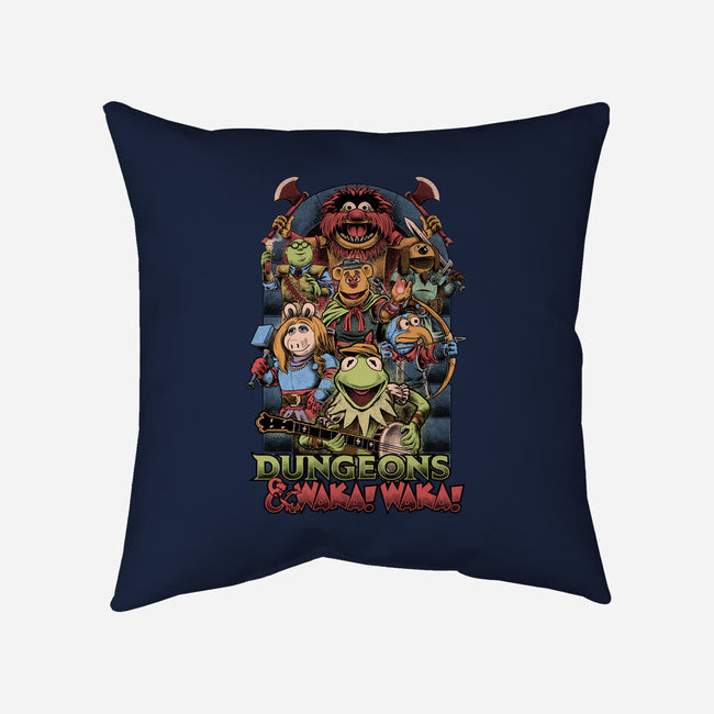 Dungeons And Waka Waka-None-Removable Cover w Insert-Throw Pillow-Studio Mootant