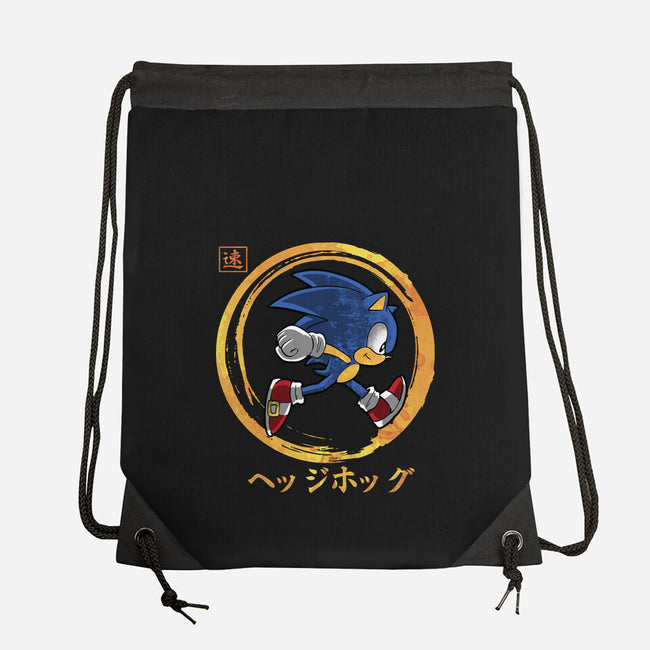Quick Hedgehog-None-Drawstring-Bag-Andriu