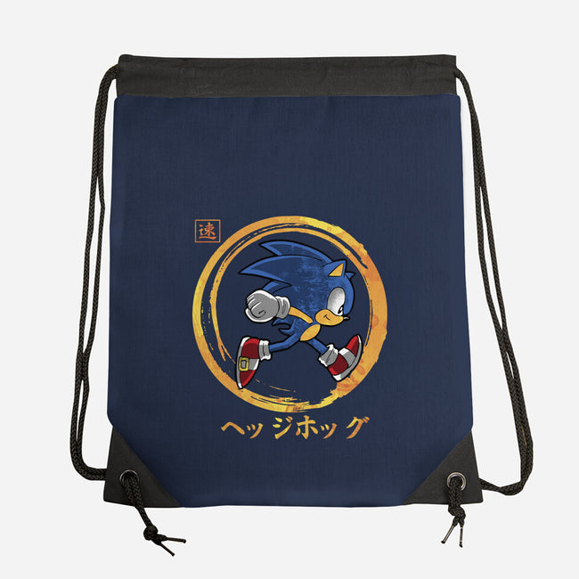 Quick Hedgehog-None-Drawstring-Bag-Andriu