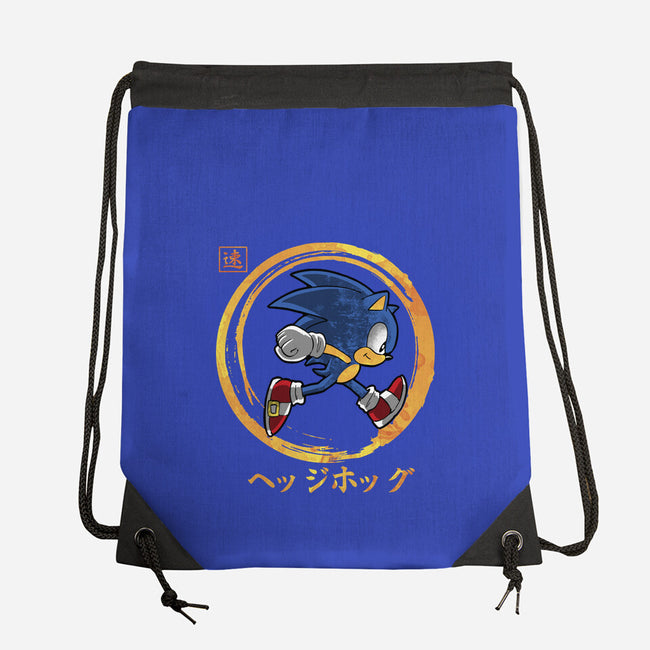 Quick Hedgehog-None-Drawstring-Bag-Andriu