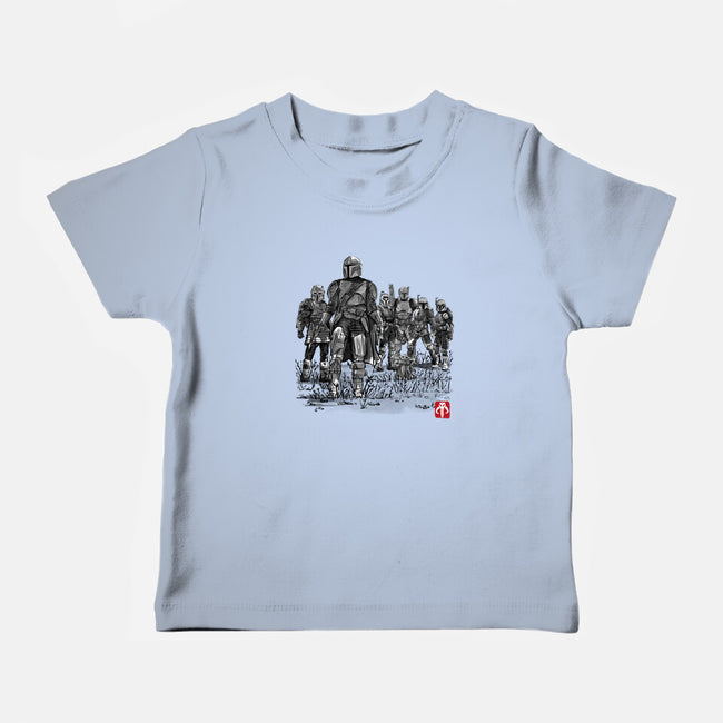 Seven Mandalorians-Baby-Basic-Tee-DrMonekers