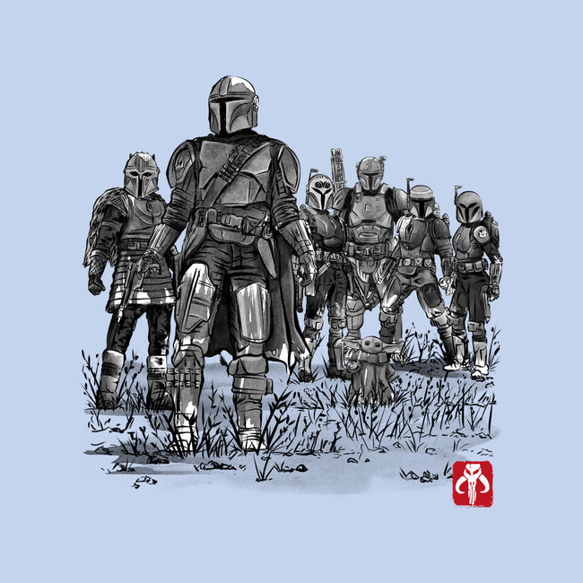 Seven Mandalorians-Baby-Basic-Onesie-DrMonekers