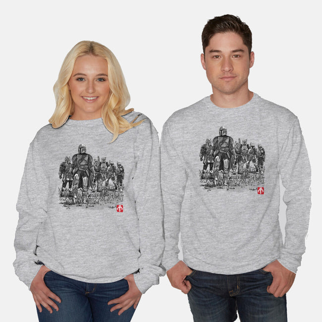 Seven Mandalorians-Unisex-Crew Neck-Sweatshirt-DrMonekers