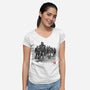 Seven Mandalorians-Womens-V-Neck-Tee-DrMonekers