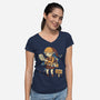 You Got the No Face Mask!-womens v-neck tee-louisros