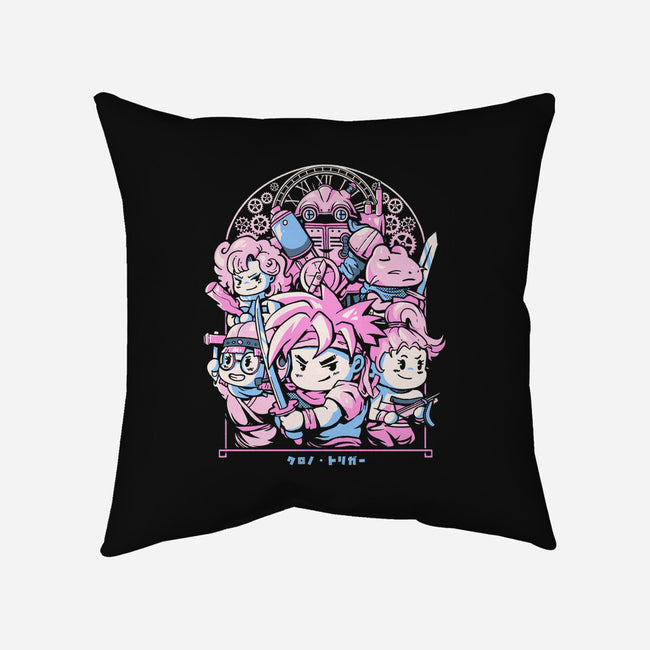 Chrono Squad-None-Removable Cover-Throw Pillow-eduely