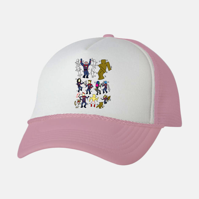 Galaxy Dance-Unisex-Trucker-Hat-MarianoSan