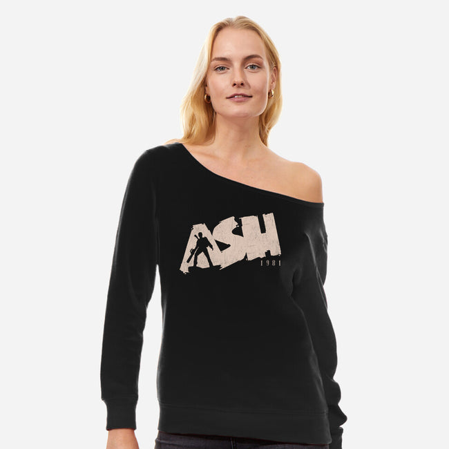 Ash 1981-Womens-Off Shoulder-Sweatshirt-Getsousa!