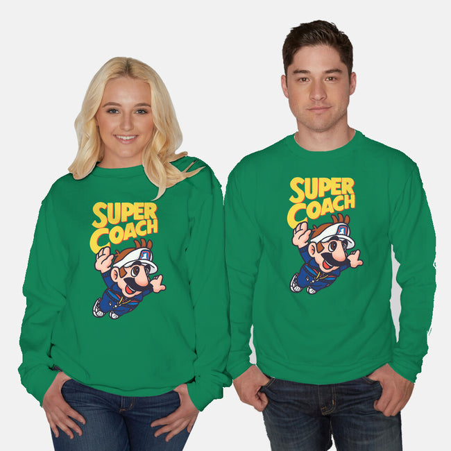 Super Coach-Unisex-Crew Neck-Sweatshirt-rodrigobhz