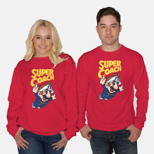 Super Coach-Unisex-Crew Neck-Sweatshirt-rodrigobhz