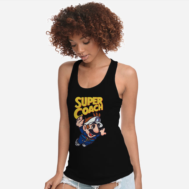 Super Coach-Womens-Racerback-Tank-rodrigobhz