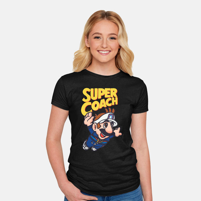 Super Coach-Womens-Fitted-Tee-rodrigobhz