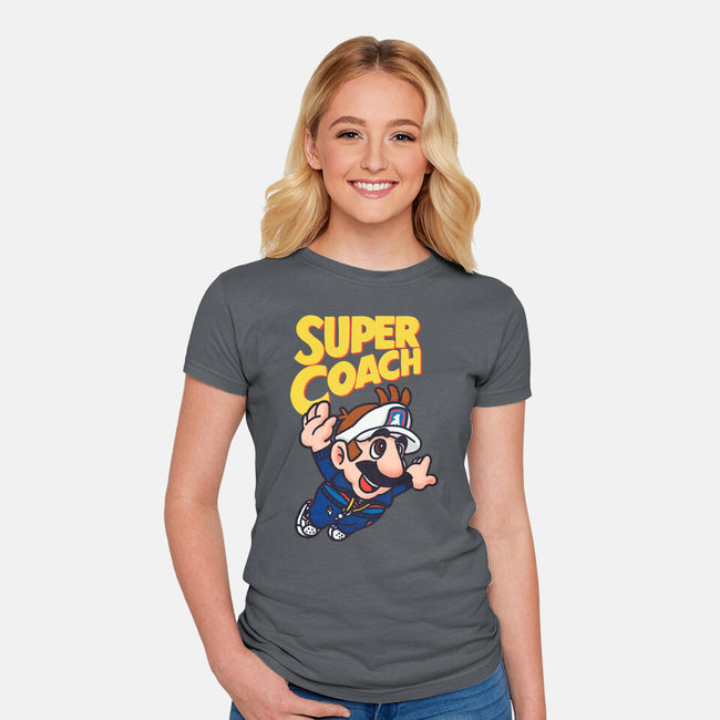 Super Coach-Womens-Fitted-Tee-rodrigobhz