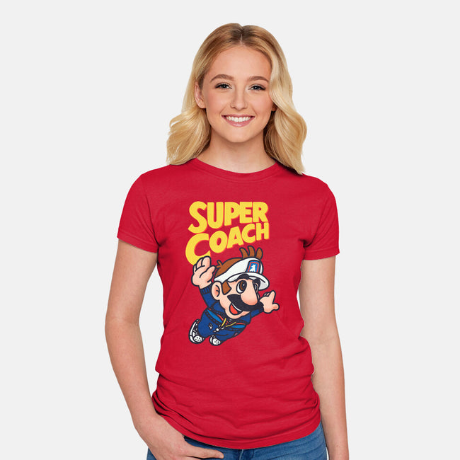 Super Coach-Womens-Fitted-Tee-rodrigobhz