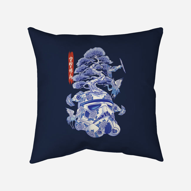 Porcelain Trooper-None-Removable Cover-Throw Pillow-gaci