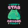 I Didn't Stab Anyone Today-Mens-Basic-Tee-eduely
