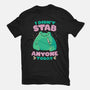 I Didn't Stab Anyone Today-Womens-Basic-Tee-eduely