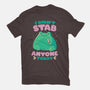 I Didn't Stab Anyone Today-Womens-Basic-Tee-eduely
