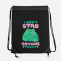 I Didn't Stab Anyone Today-None-Drawstring-Bag-eduely