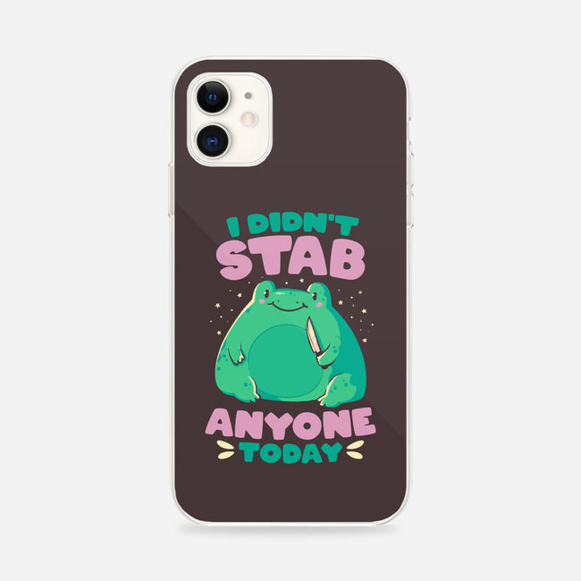 I Didn't Stab Anyone Today-iPhone-Snap-Phone Case-eduely