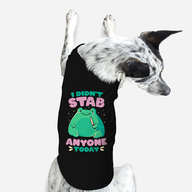 I Didn't Stab Anyone Today-Dog-Basic-Pet Tank-eduely