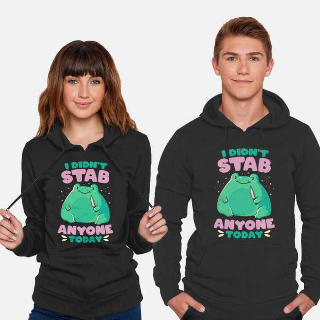 I Didn't Stab Anyone Today-Unisex-Pullover-Sweatshirt-eduely