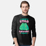 I Didn't Stab Anyone Today-Mens-Long Sleeved-Tee-eduely
