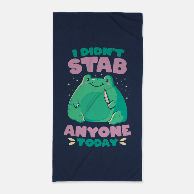 I Didn't Stab Anyone Today-None-Beach-Towel-eduely