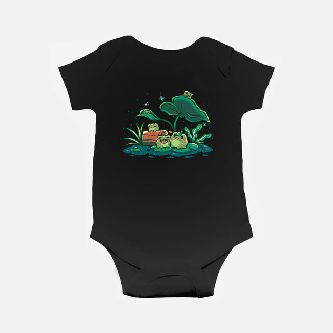 Froggy Friends-Baby-Basic-Onesie-TechraNova