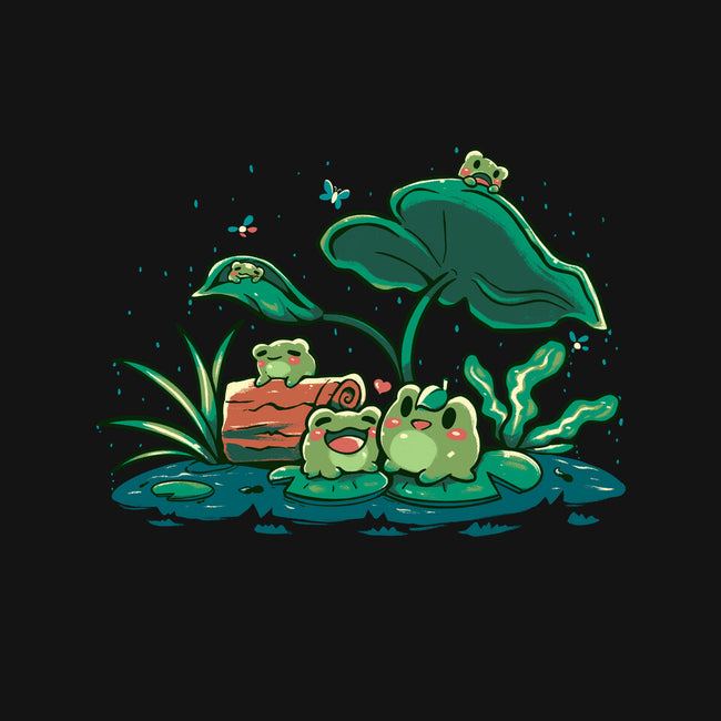 Froggy Friends-Womens-V-Neck-Tee-TechraNova