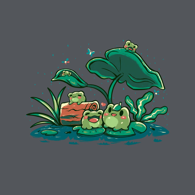 Froggy Friends-Womens-V-Neck-Tee-TechraNova