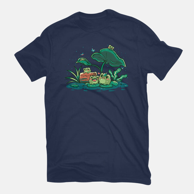 Froggy Friends-Womens-Basic-Tee-TechraNova