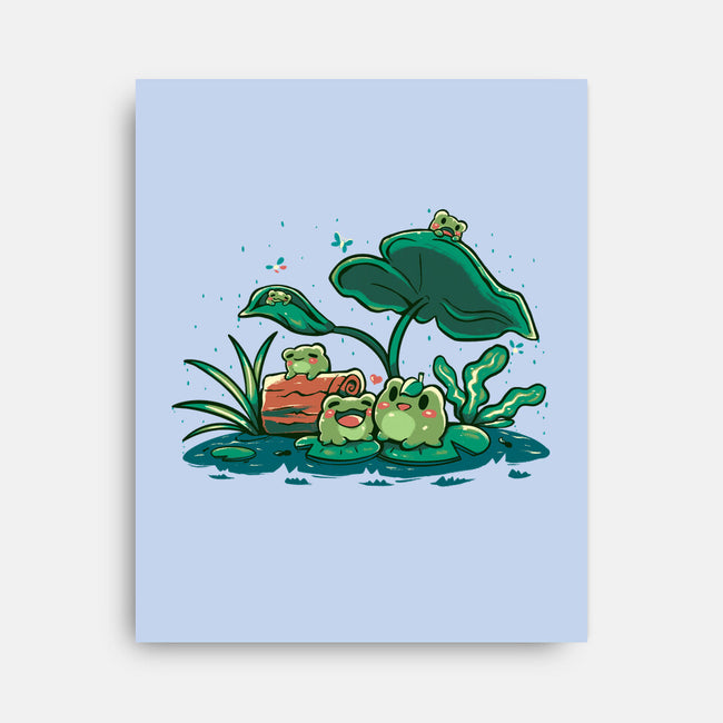 Froggy Friends-None-Stretched-Canvas-TechraNova