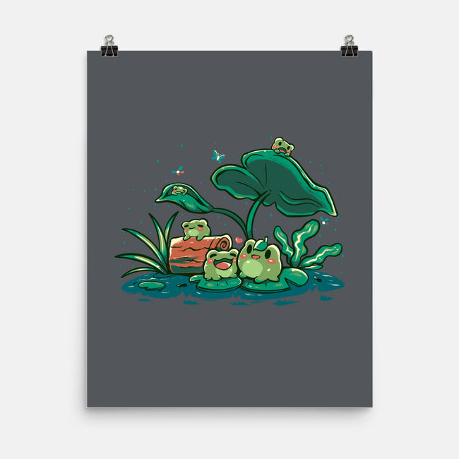 Froggy Friends-None-Matte-Poster-TechraNova