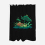 Froggy Friends-None-Polyester-Shower Curtain-TechraNova