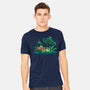 Froggy Friends-Mens-Heavyweight-Tee-TechraNova