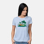 Froggy Friends-Womens-Basic-Tee-TechraNova
