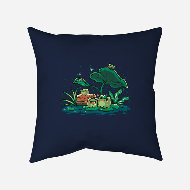 Froggy Friends-None-Removable Cover w Insert-Throw Pillow-TechraNova