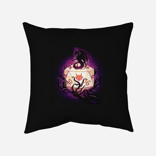 Magic Dragon Dice-None-Removable Cover-Throw Pillow-Vallina84