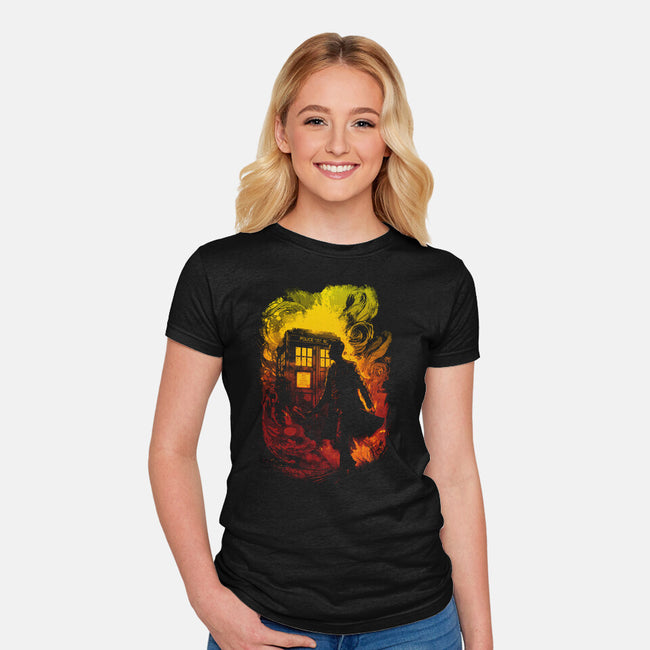 The Fire Doctor-Womens-Fitted-Tee-kharmazero