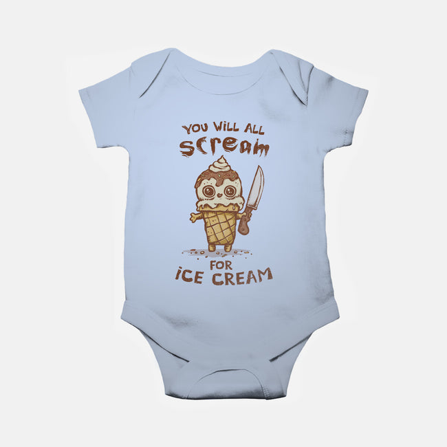 We All Scream For Ice Cream-Baby-Basic-Onesie-kg07