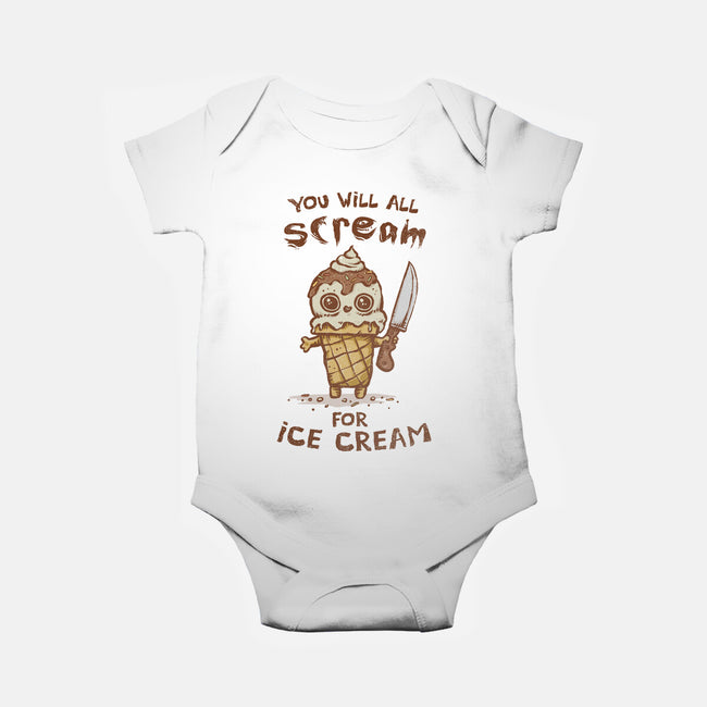 We All Scream For Ice Cream-Baby-Basic-Onesie-kg07