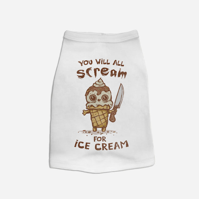 We All Scream For Ice Cream-Cat-Basic-Pet Tank-kg07