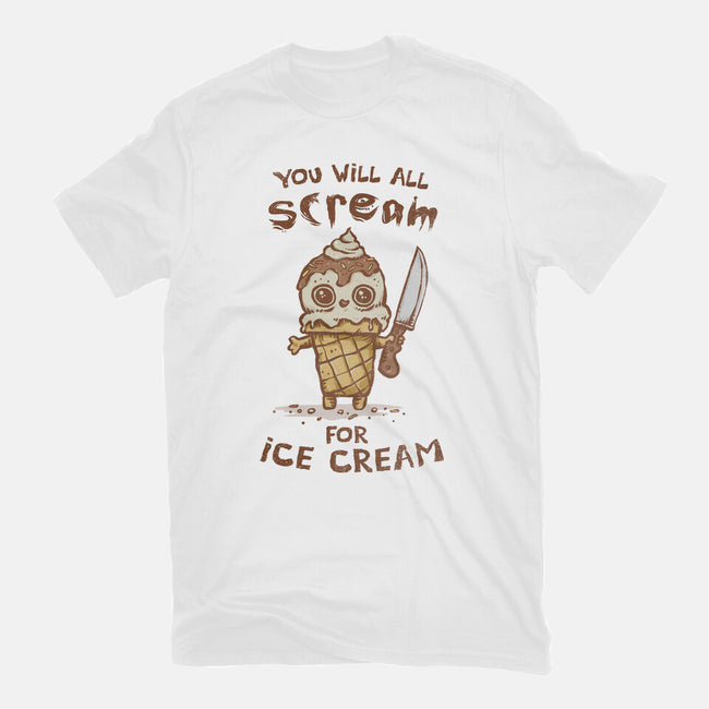 We All Scream For Ice Cream-Unisex-Basic-Tee-kg07