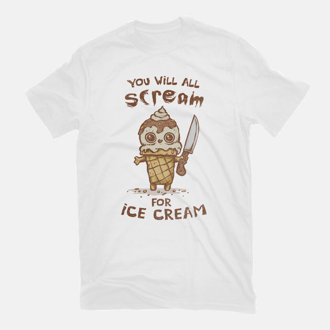 We All Scream For Ice Cream-Womens-Basic-Tee-kg07