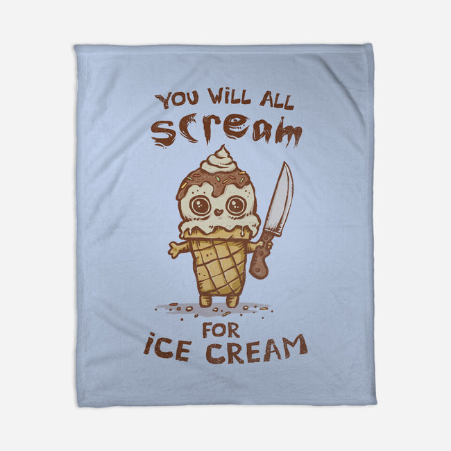 We All Scream For Ice Cream-None-Fleece-Blanket-kg07